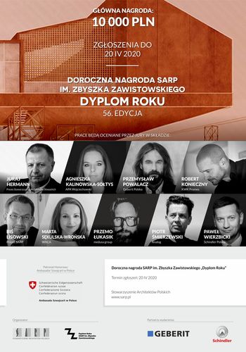 Konkurs dla studentów architektury - Dyplom Roku 2020